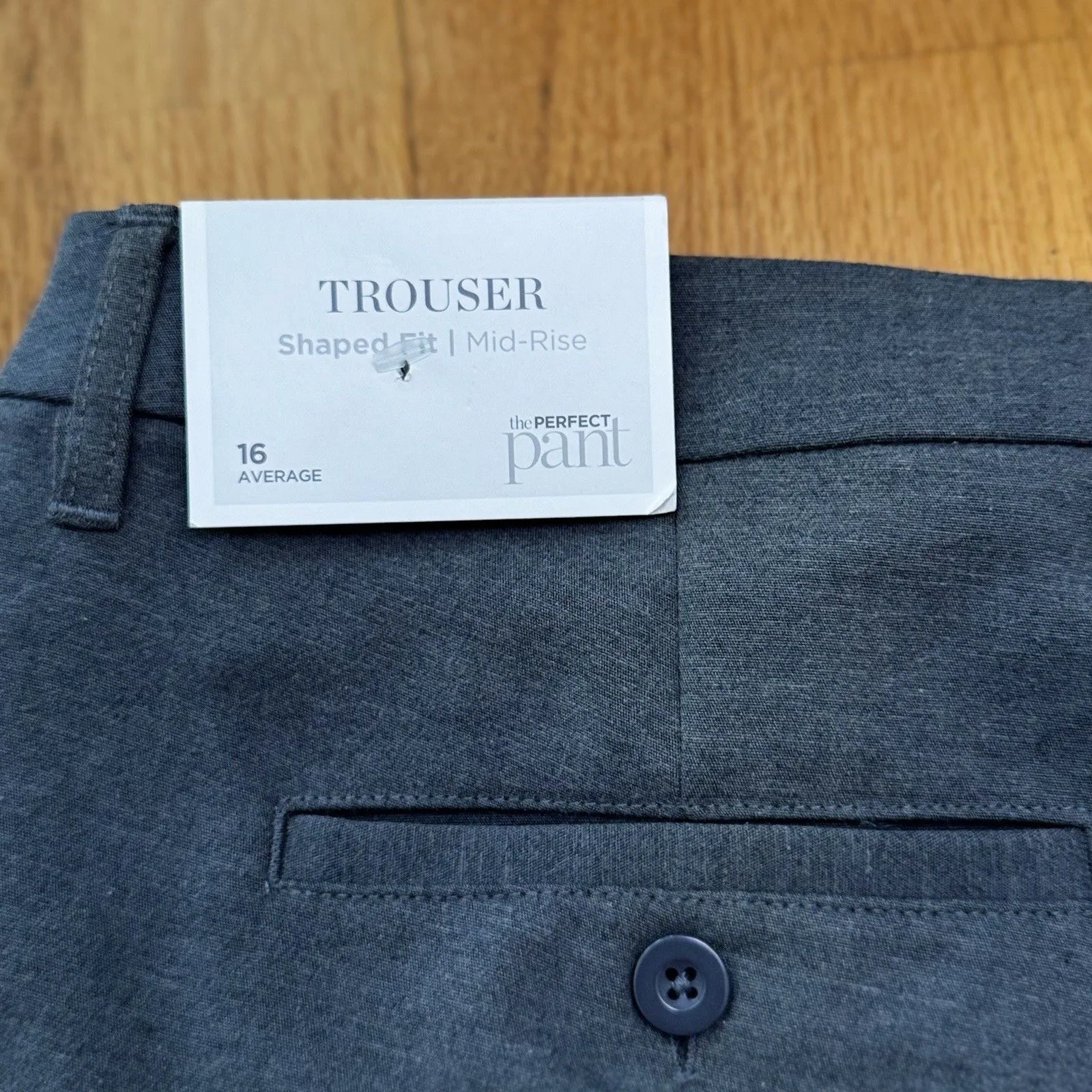 Christopher & Banks Women's Shaped Fit Mid-Rise The Perfect Pants Trousers Sz 16 - Image 3