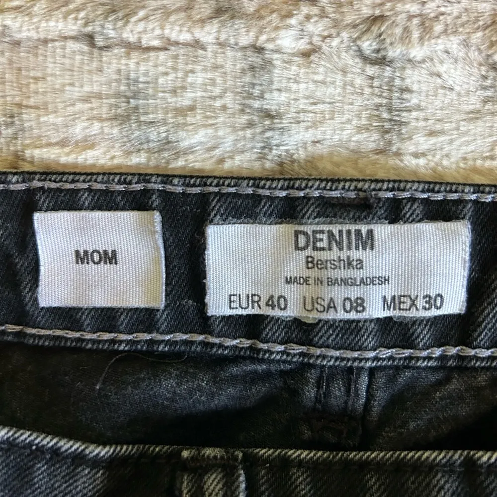ASOS  Black Acid Washed Mom Jeans - Image 3
