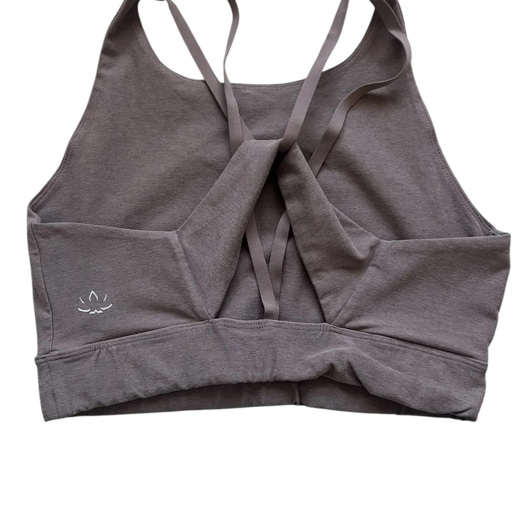 Beyond Yoga Spacedye Enlighten Long Line Sports Bra Brown | Large - Image 2