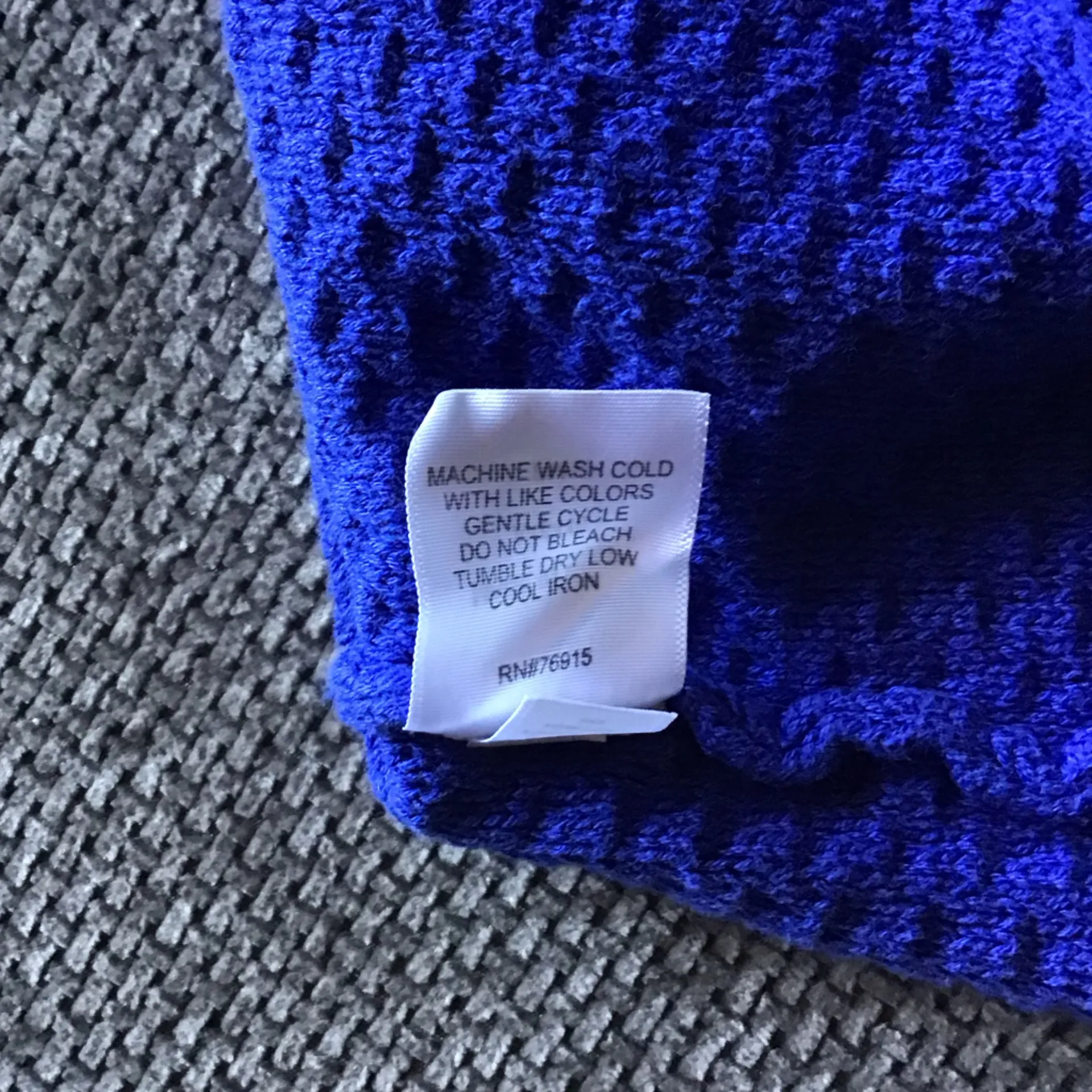 Chunky Knit Cardigan Sweater GrandpaCore Cobalt Royal Blue Petite M Appleseeds Size undefined - Image 9