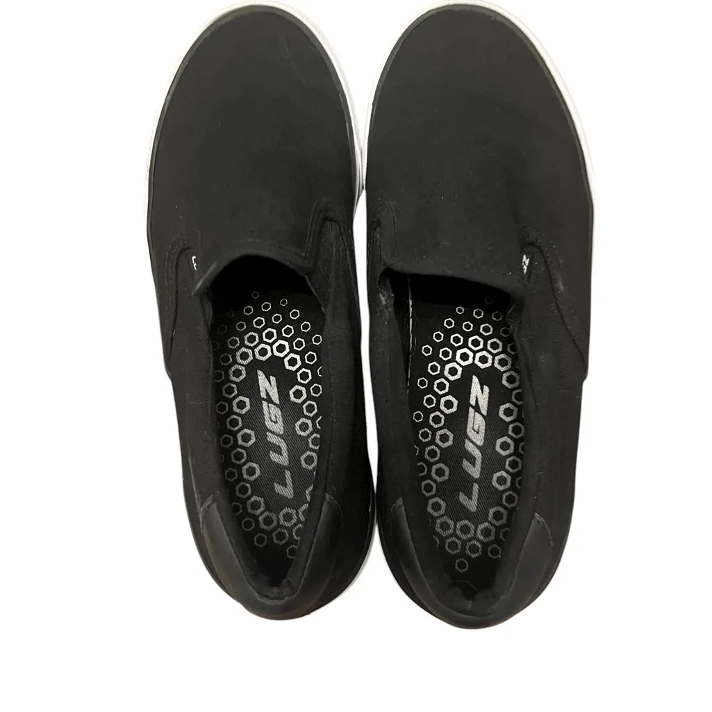 Lugz Women’s Clipper Black and White Canvas‎ Slip - Image 5