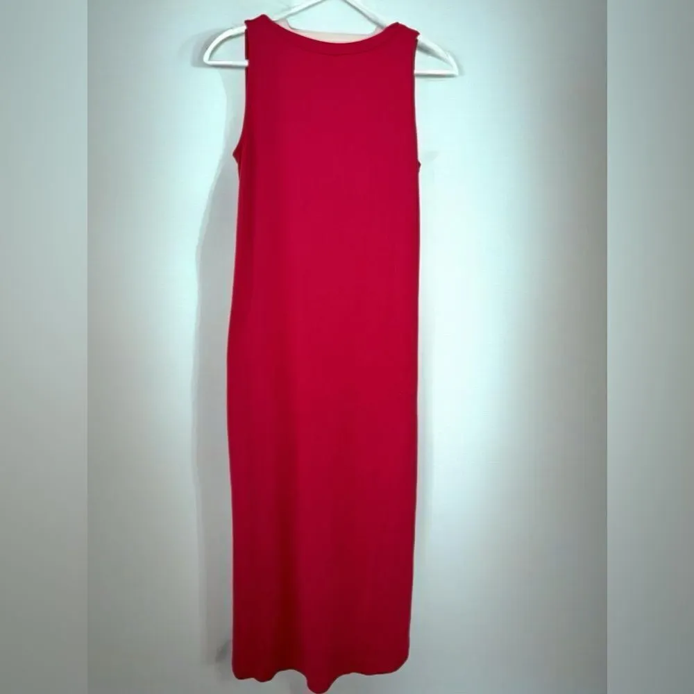 Zenana Outfitters Hot Pink Midi with Side Slits - Image 2