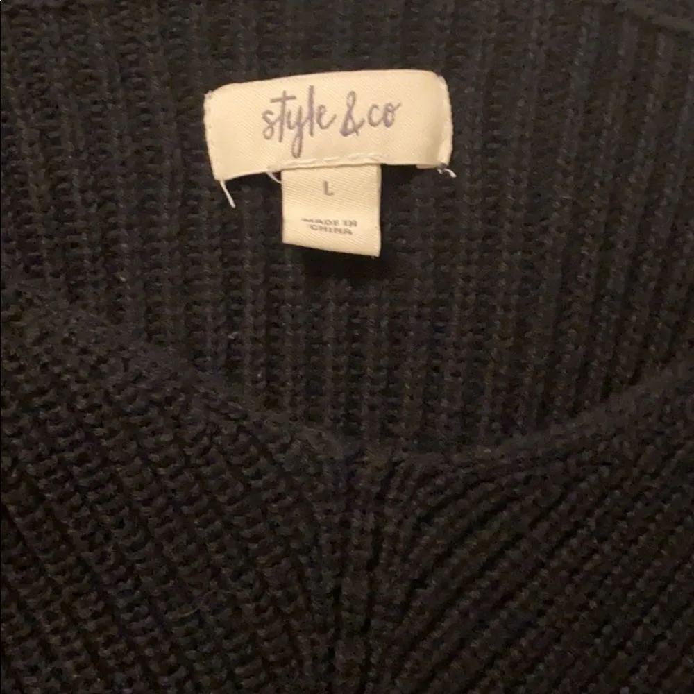 ✨ Style & Co
Cotton Rib-Knit V-Neck Sweater✨ - Image 3