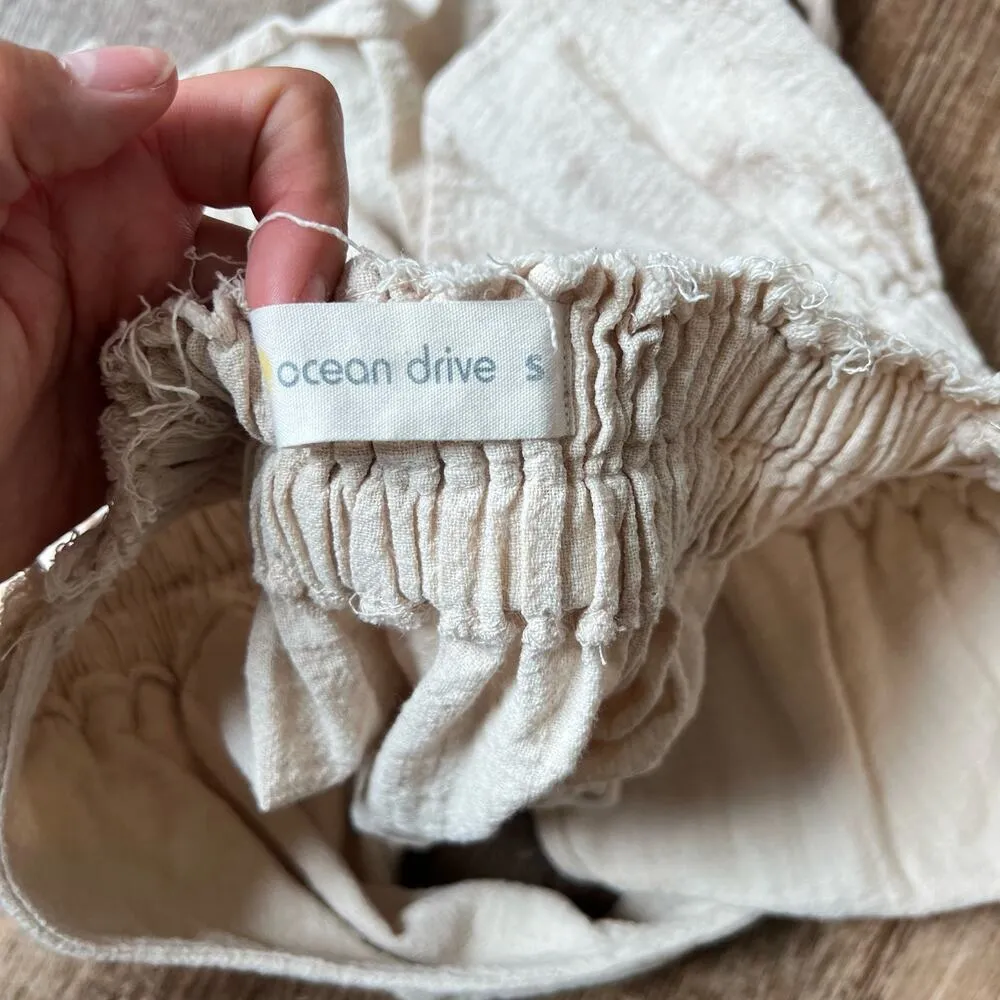 Ocean Drive Beige Beachy vibes summer inspo casual beach easy Halter Top - Image 3