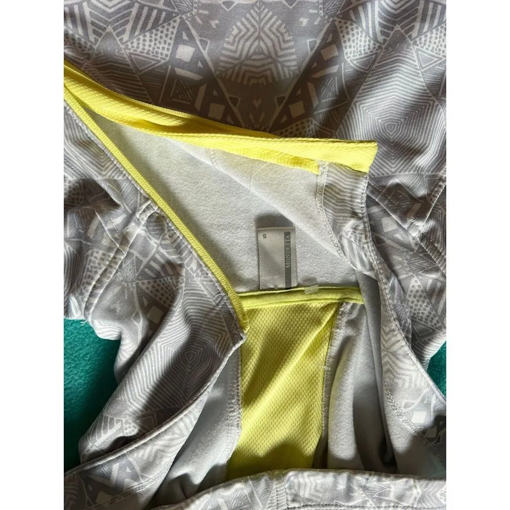 MONDETTA Full Zip Up Long Sleeve Gray/ Yellow Hooded Jacket Women's Size Small - Image 5