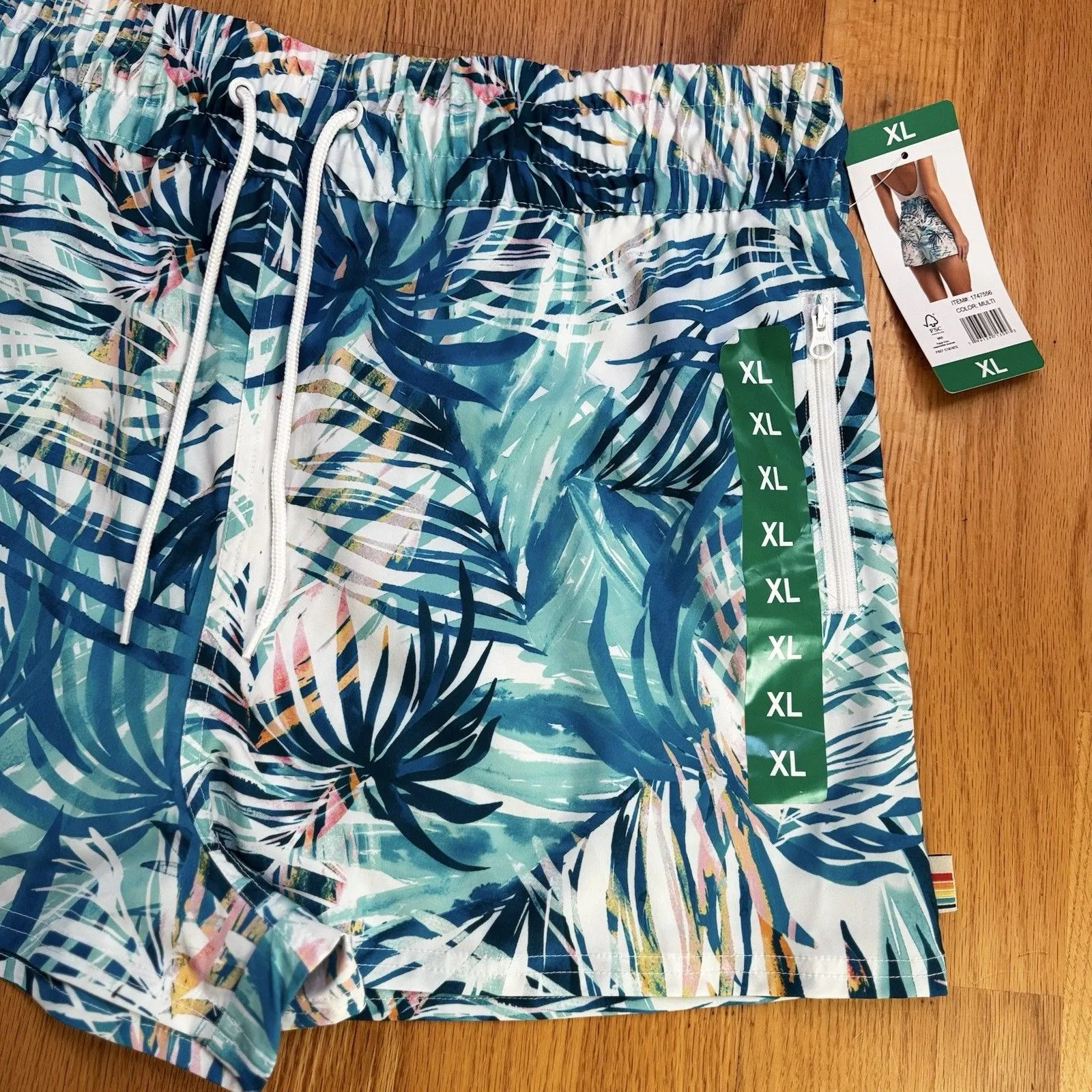 Ocean Pacific Women's Board Shorts Tropical Beach California Surf Leaf XL NWT - Image 11
