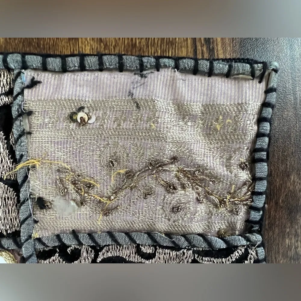 Rising Tide | small decorative fabric bag. - Image 3