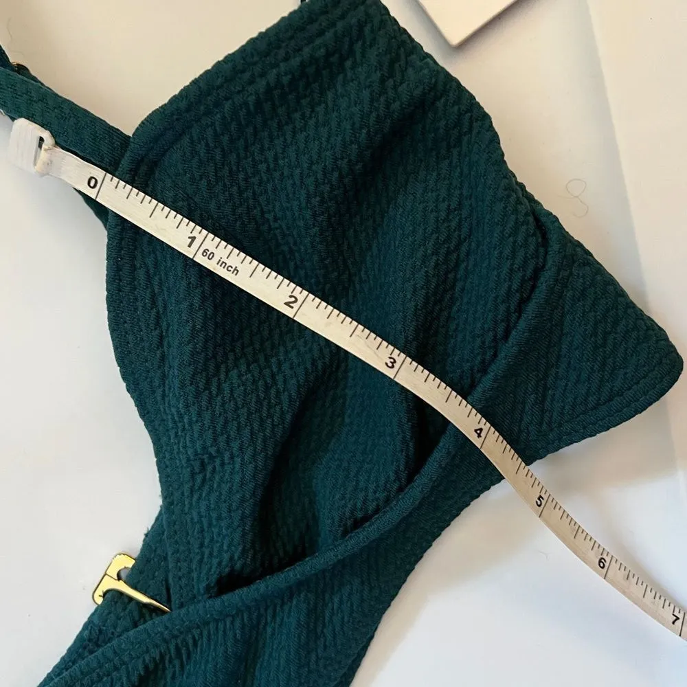 Beach Riot Forest Green Bikini Top‎ nwt - Image 3