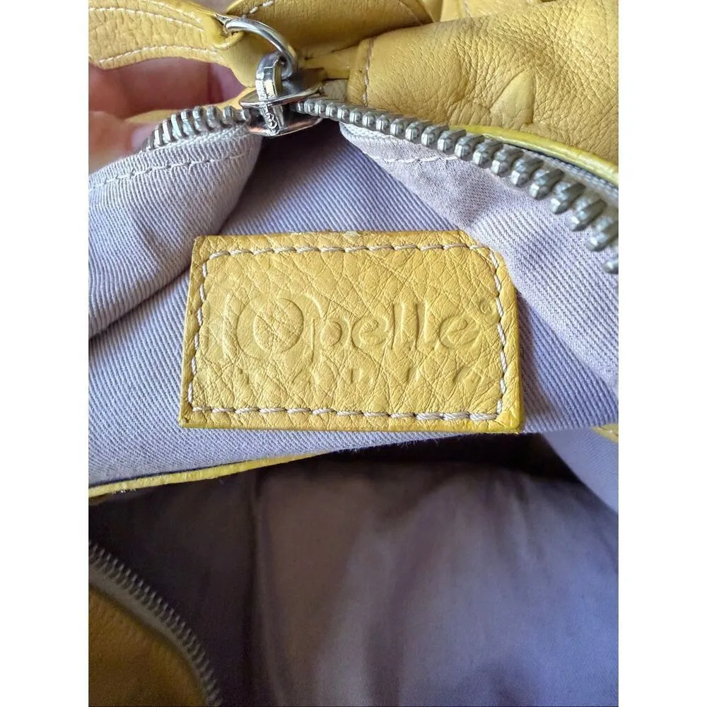 Opelle Mustard Yellow Genuine Leather Backpack Sling Bag Women Zip Closure - Image 14