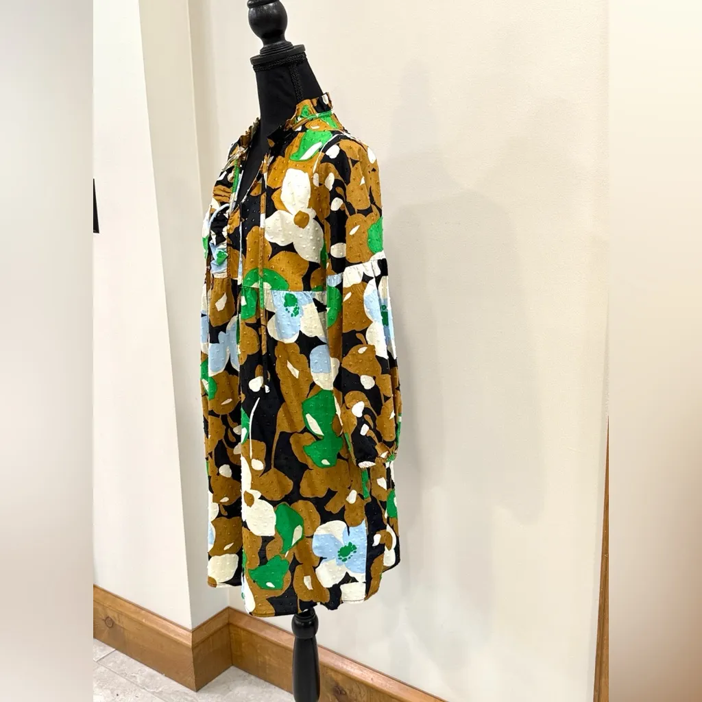 Who What Wear floral print mini dress cotton boho chic S - Image 2