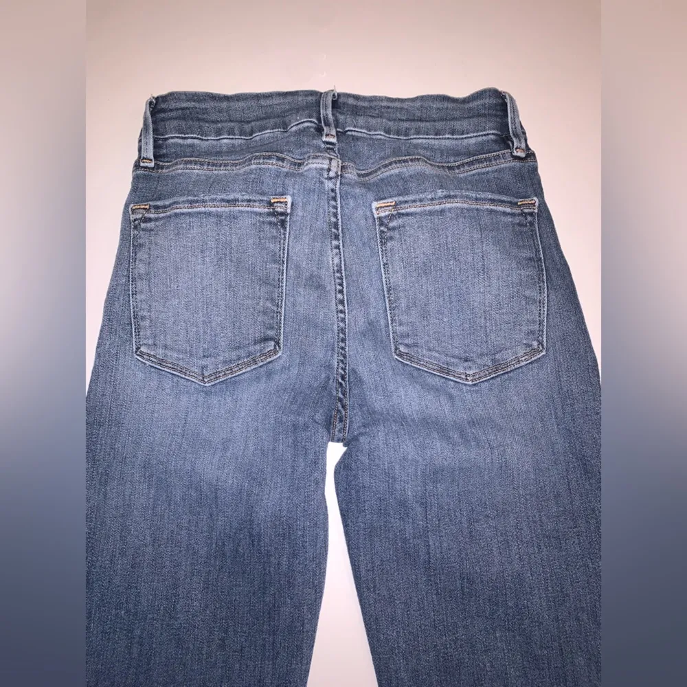 Frame Denim Le Crop Mini Boot Cut Color Block Patchwork Cropped Jeans 25 Kick - Image 7