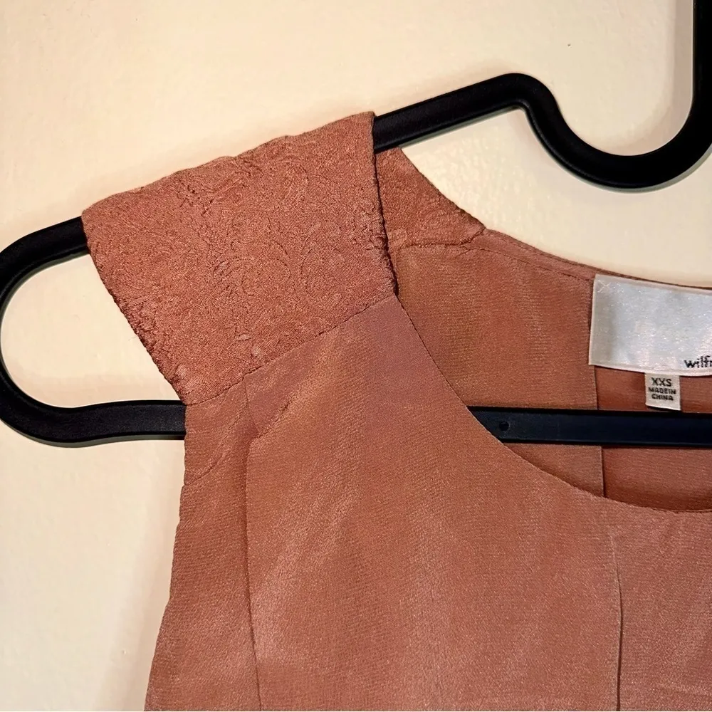 Aritzia Le Fou X Wilfred 100% Silk tiered cream tank, padded shoulder, xxs - Image 6