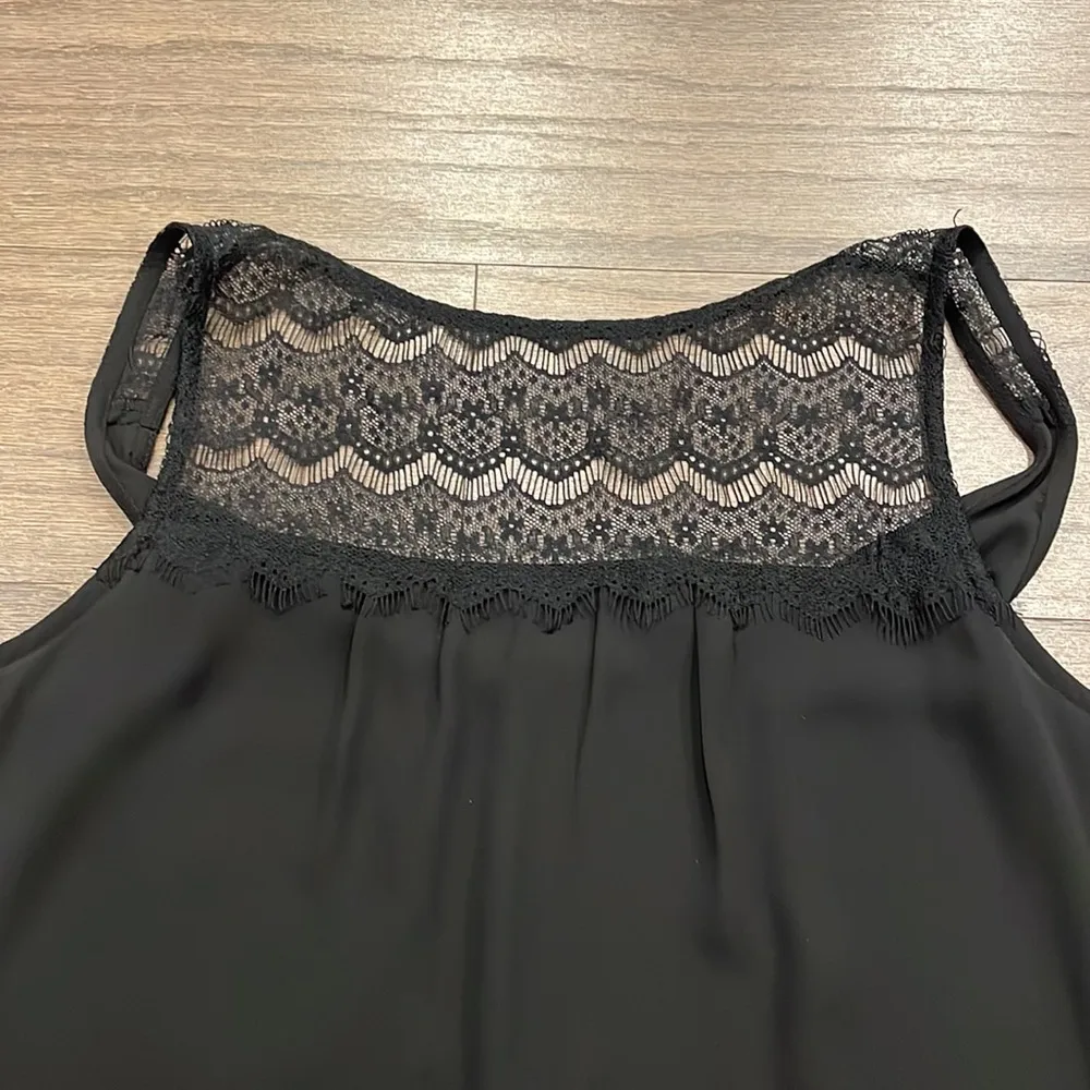 LOFT Black Lace Tank - Size S - Image 3