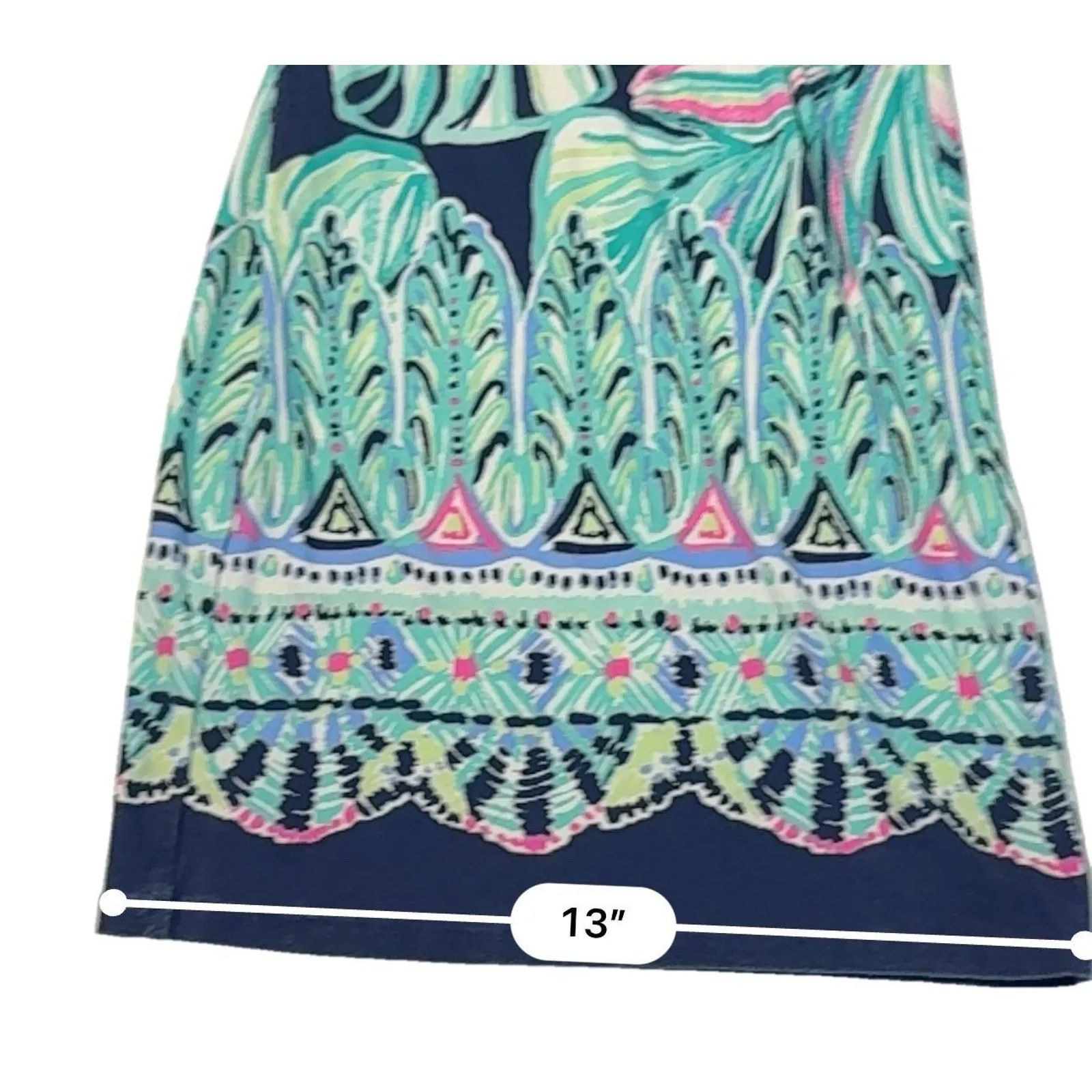 Lilly Pulitzer Weslee Palazzo Wide Leg Pant XS High‎ Tide Bohemian Cottagecore - Image 9
