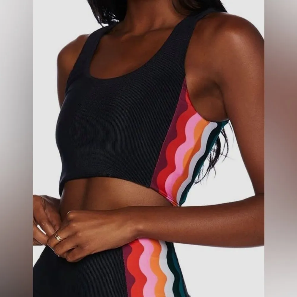 Beach Riot Tessa Top In Tropical Wave, Size Small, $123 - Image 2