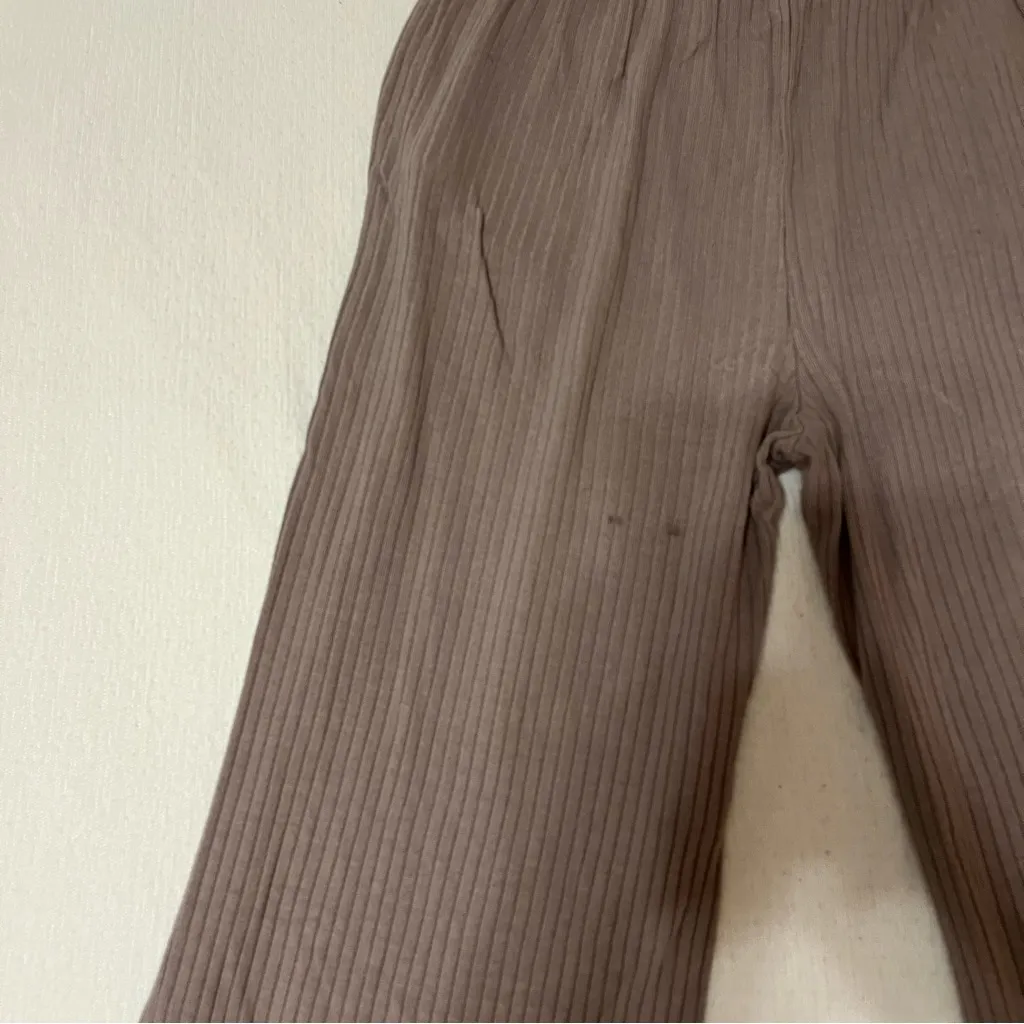 Beyond Yoga Ribbed Well Traveled Wide-Leg Pants - Taupe / Birch - Image 10