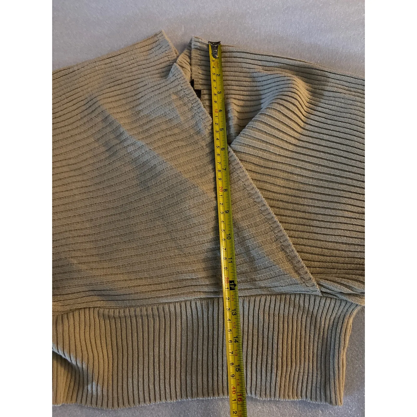 PrettyLittleThing Stone Wrap Off Shoulder Jumper Sweater M NEW Cozycore Comfy - Image 6