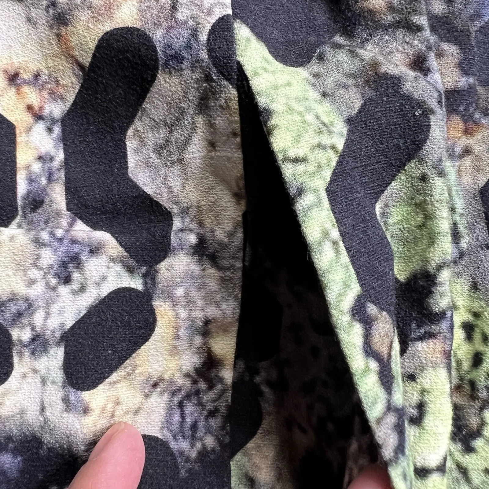 Zero + Maria Cornejo Abstract Print‎ Dress 2 Minimalist Artwear Avant Garde NYC Green - Image 5