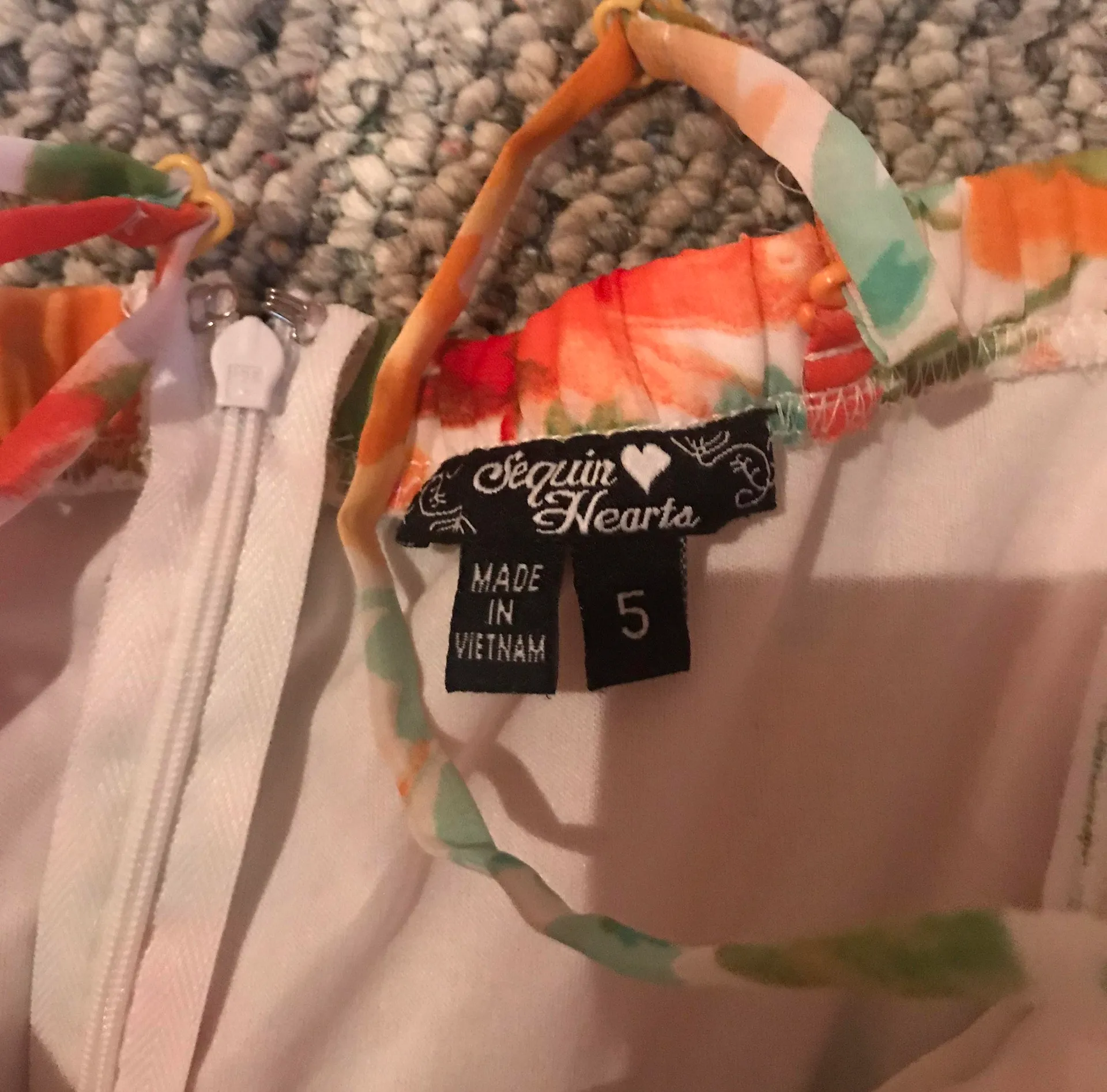 Sequin Hearts Floral Summer Dress - Image 2