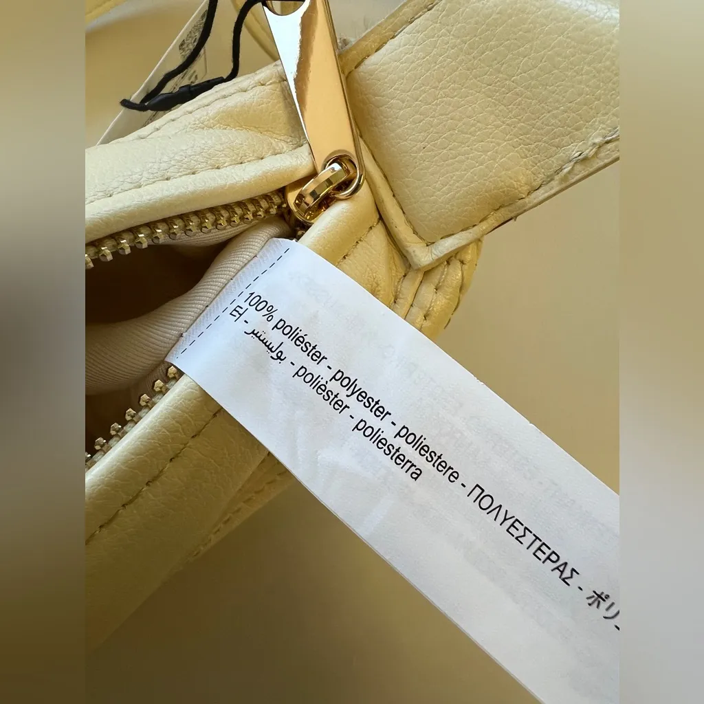 Zara Cream Crossbody Purse Bag Gold Bohemian - Image 8