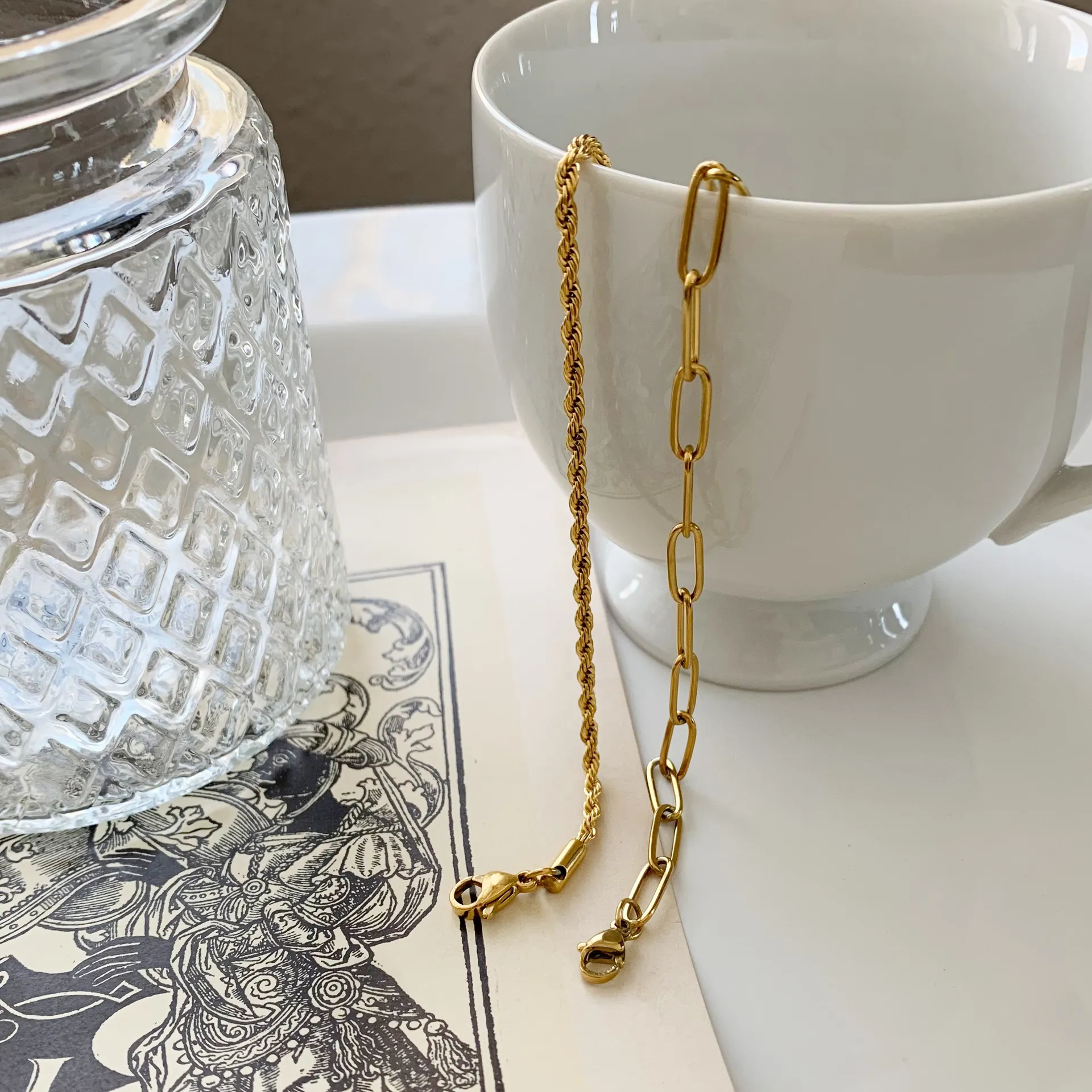 Boutique Gold Stacking Bracelets  - Image 6