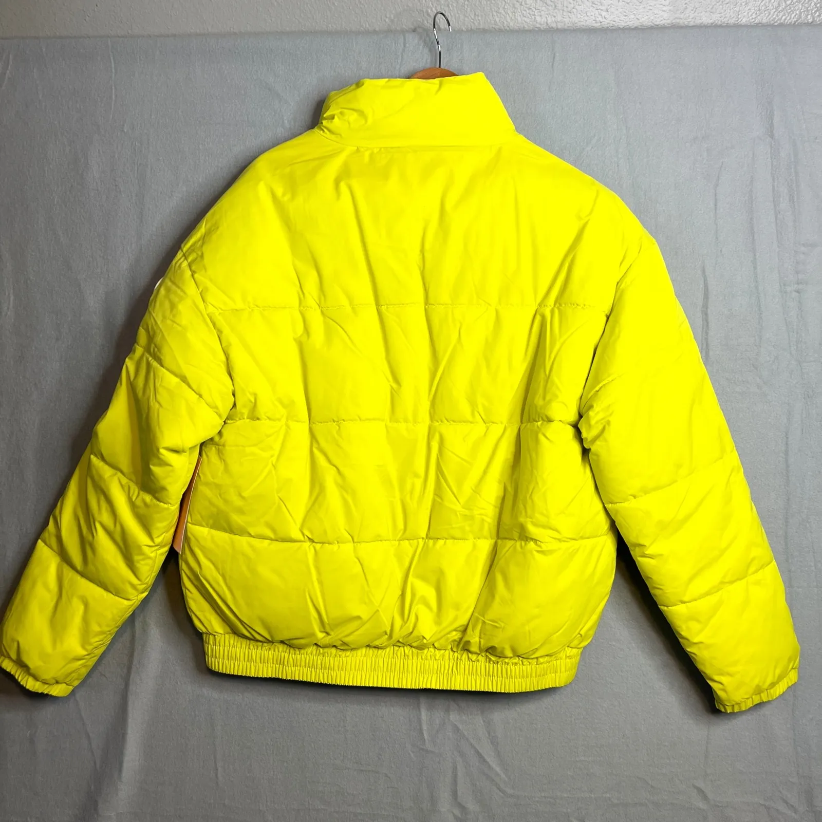 Juicy Couture Onyx Puffer Jacket Womens Size S Lime (Bright Neon Yellow) NWT - Image 9