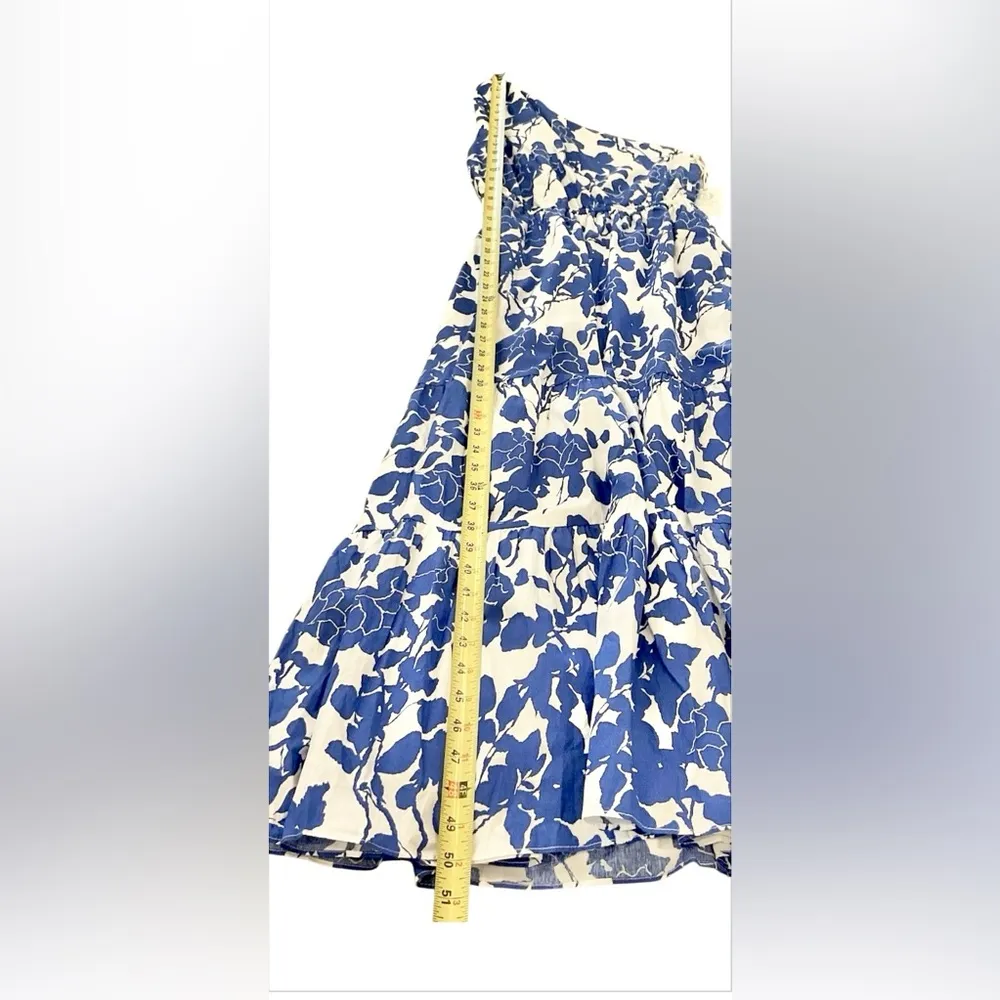 Hyacinth House Sybil Maxi Dress XXS Blue Floral One Shoulder Cotton Lined NWT - Image 11