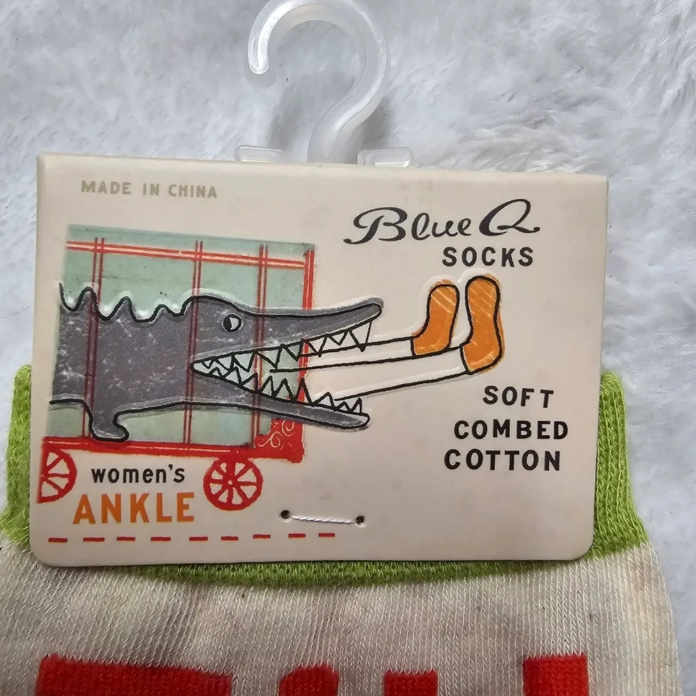 Blue Q I'll Have go Run That by My Sweatpants Funny Novelty Socks - Image 2