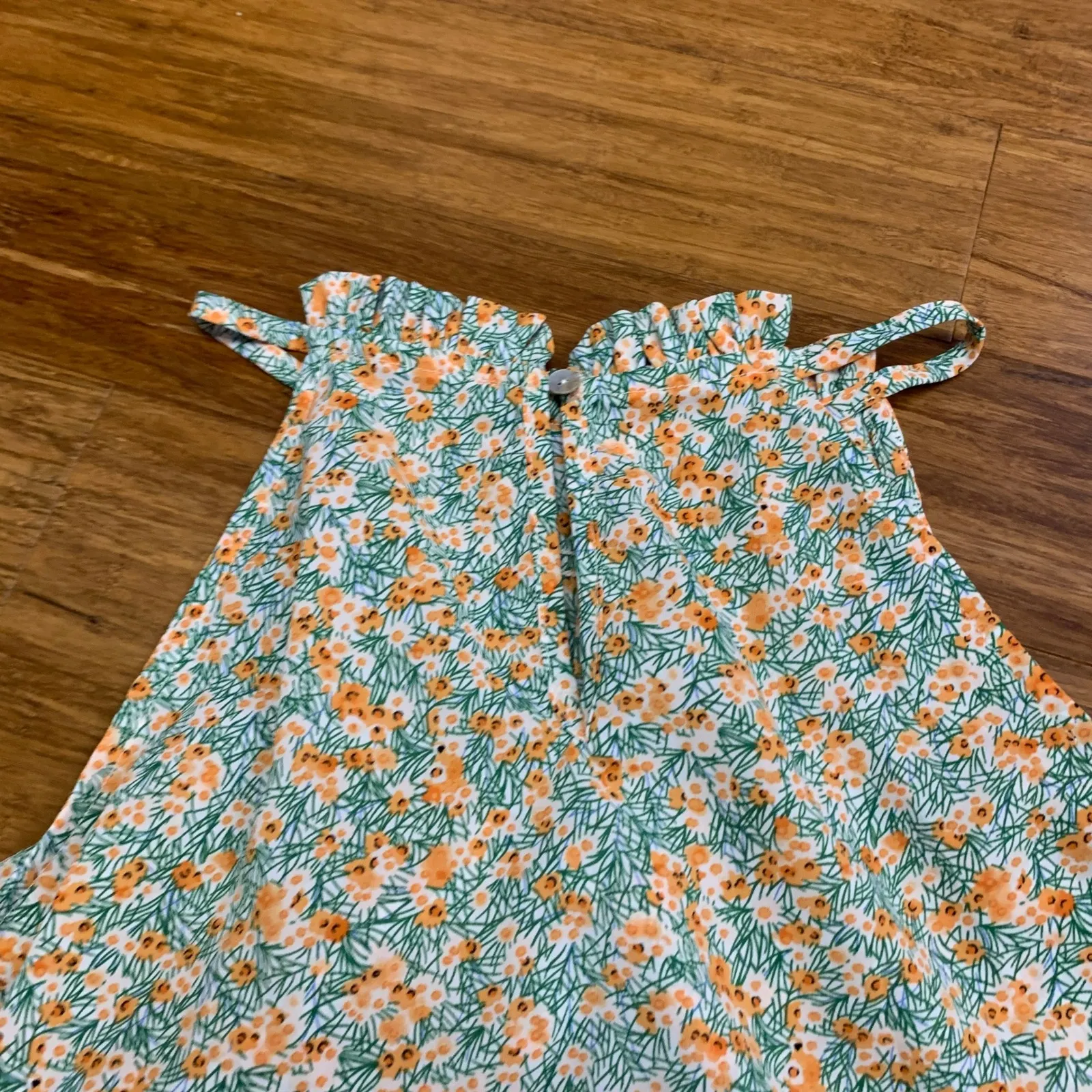 Staccato Floral Print Halter Top Sleeveless Blouse Size Small‎ Womens Summer - Image 4