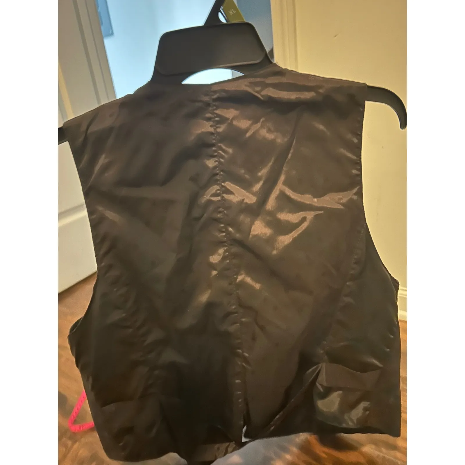 Forenza Leather Vest‎ Double Breasted Career Party Vest Black Size L - Image 5