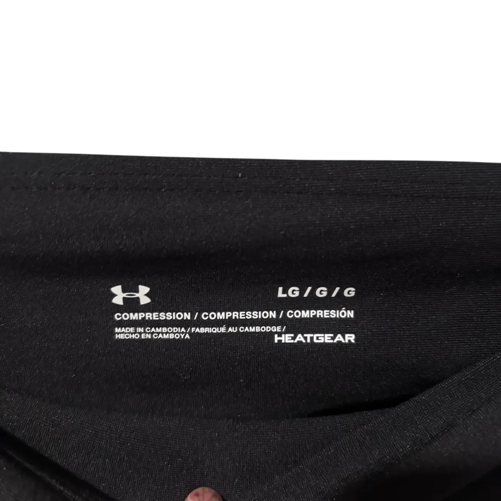 Under Armour Black Under Armour Athletic Heatgear Compression Legging Size Large - Image 6