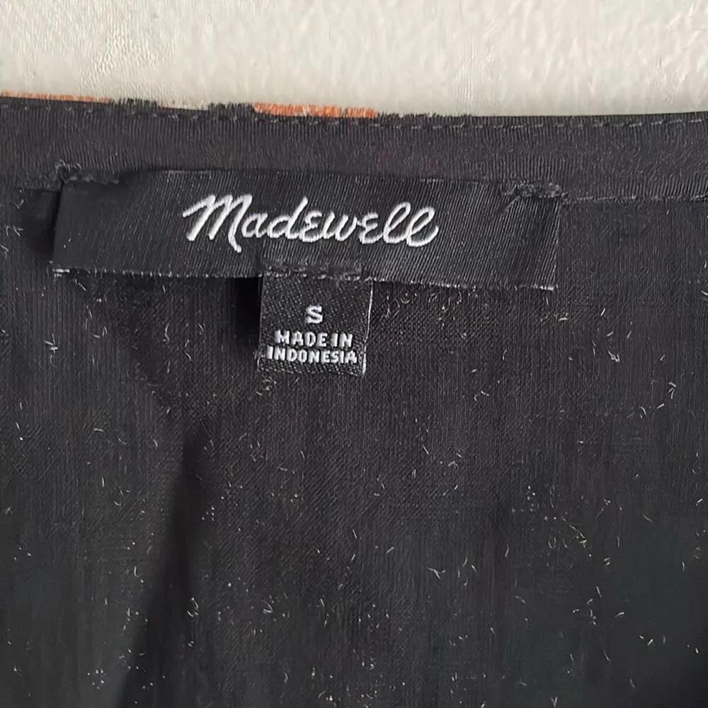 Madewell Velvet Tulip-Sleeve Ruffle Top in Petite Blooms - Image 5