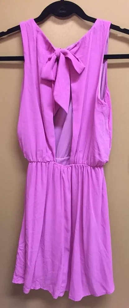 Lavender Dress With Open Back - Image 4