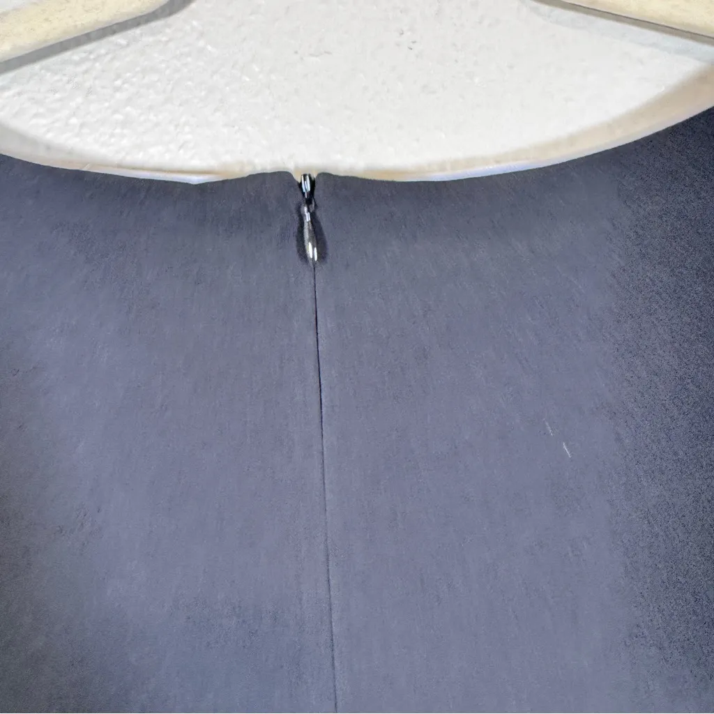 Sandra Darren Black White Blue Colorblock Sheath Mini Dress Womens 6 Business - Image 4