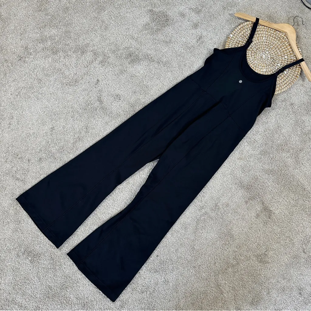 Z by Zella Women’s Jumpsuit Flex Flare Leg Activewear Lounge in Black L - Image 7