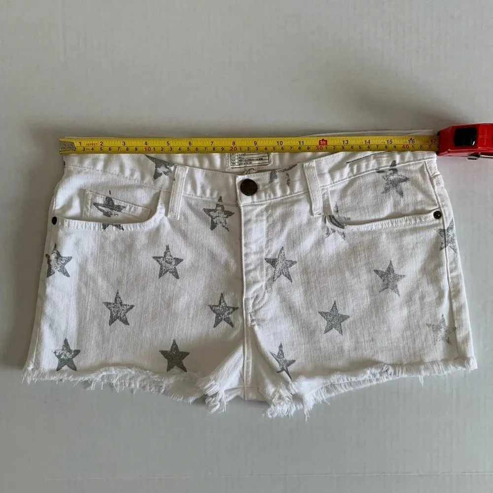 Current/Elliott‎ Sugar w/ Metallic Stars The Boyfriend Shorts Size 25 - Image 3
