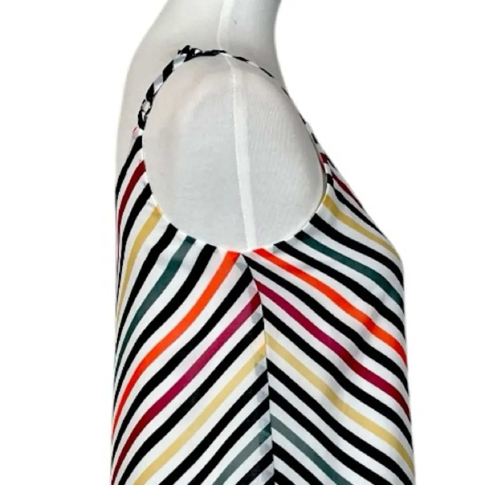 Cabi Tank Top #5043 Black White Pink Chevron Stripe Linea Tank Women’s Size XS - Image 8