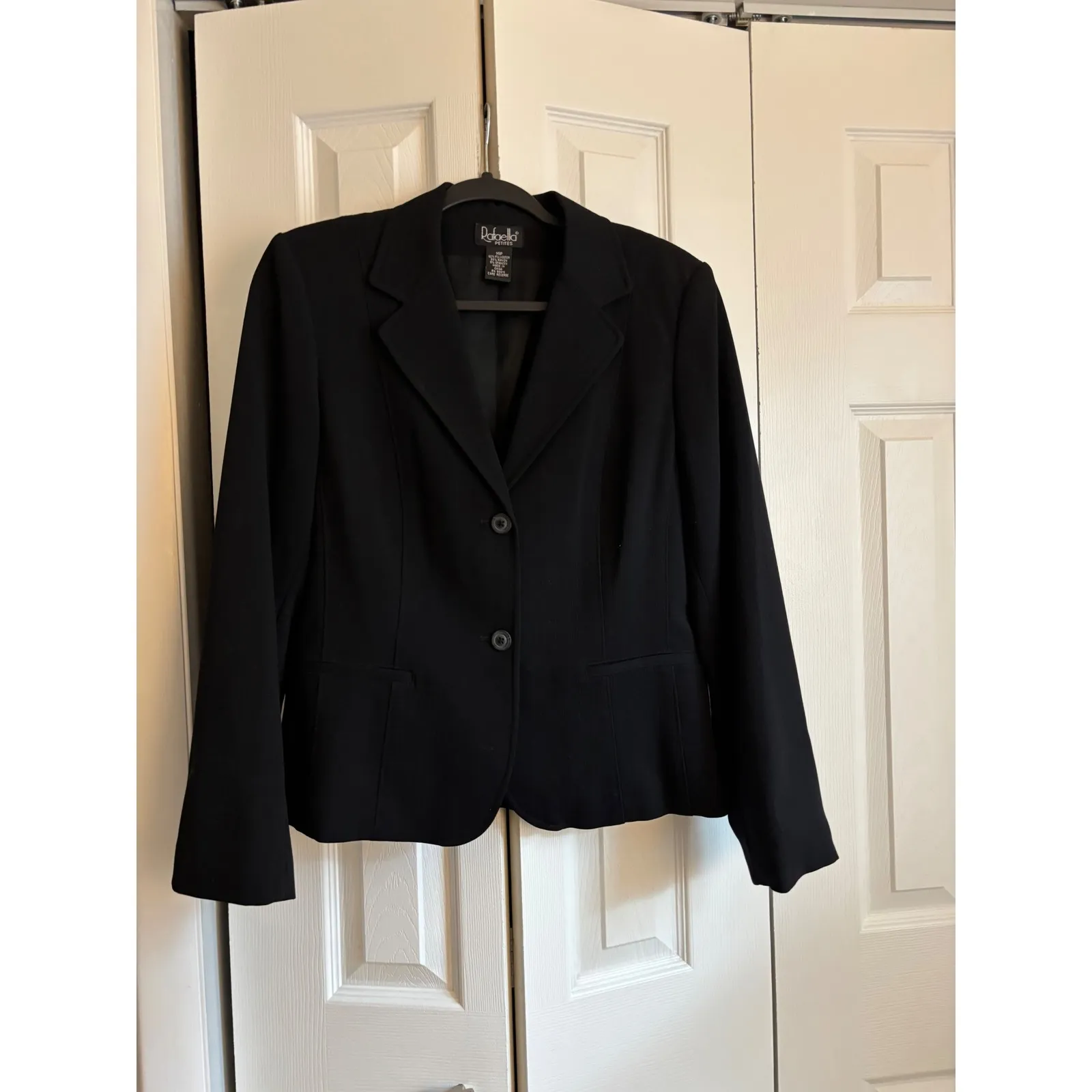 Rafaella Black Textured Blazer – Petite 14P – Excellent Condition - Image 2