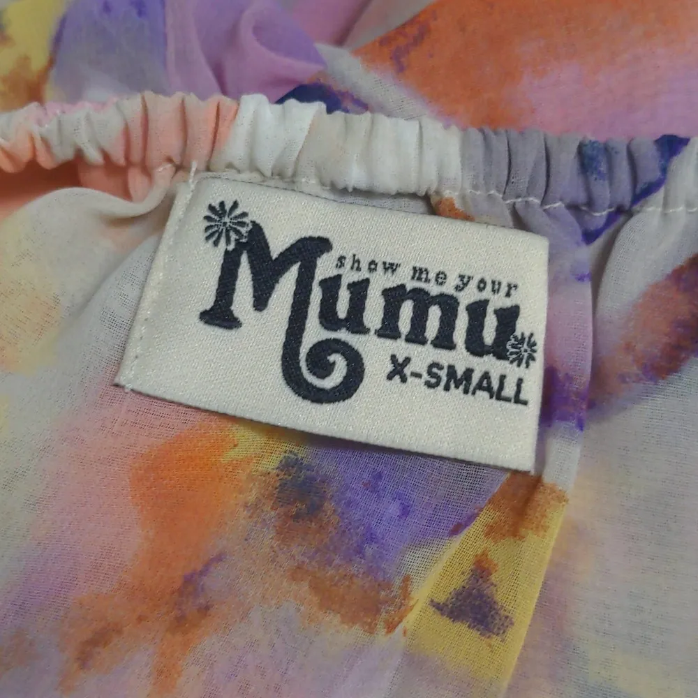 Show Me Your Mumu Heather Halter Dress Abers Babers (Watercolor Floral) XS New - Image 8