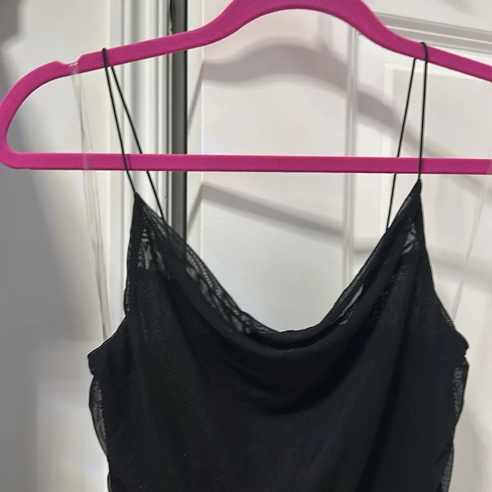 Wild Fable Mesh Ruched LBD - Image 4