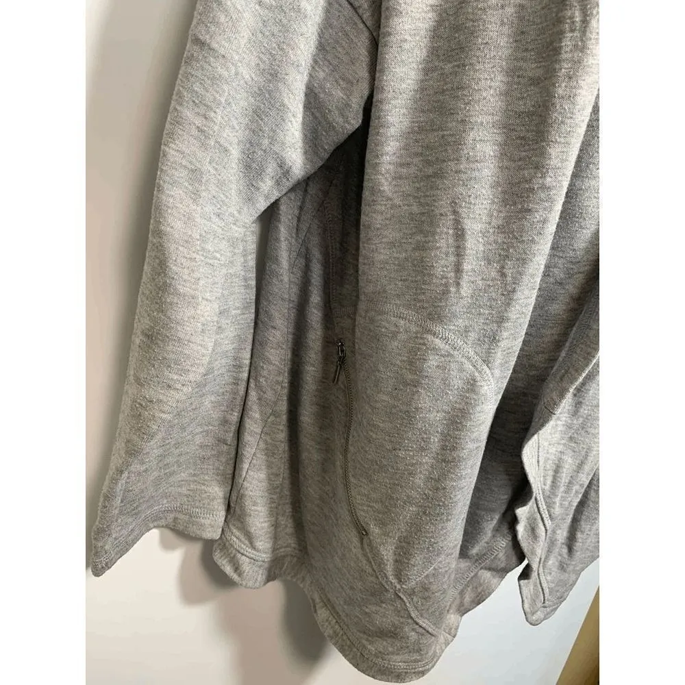 bobeau Gray Sweatshirt Long Cardigan - Image 5