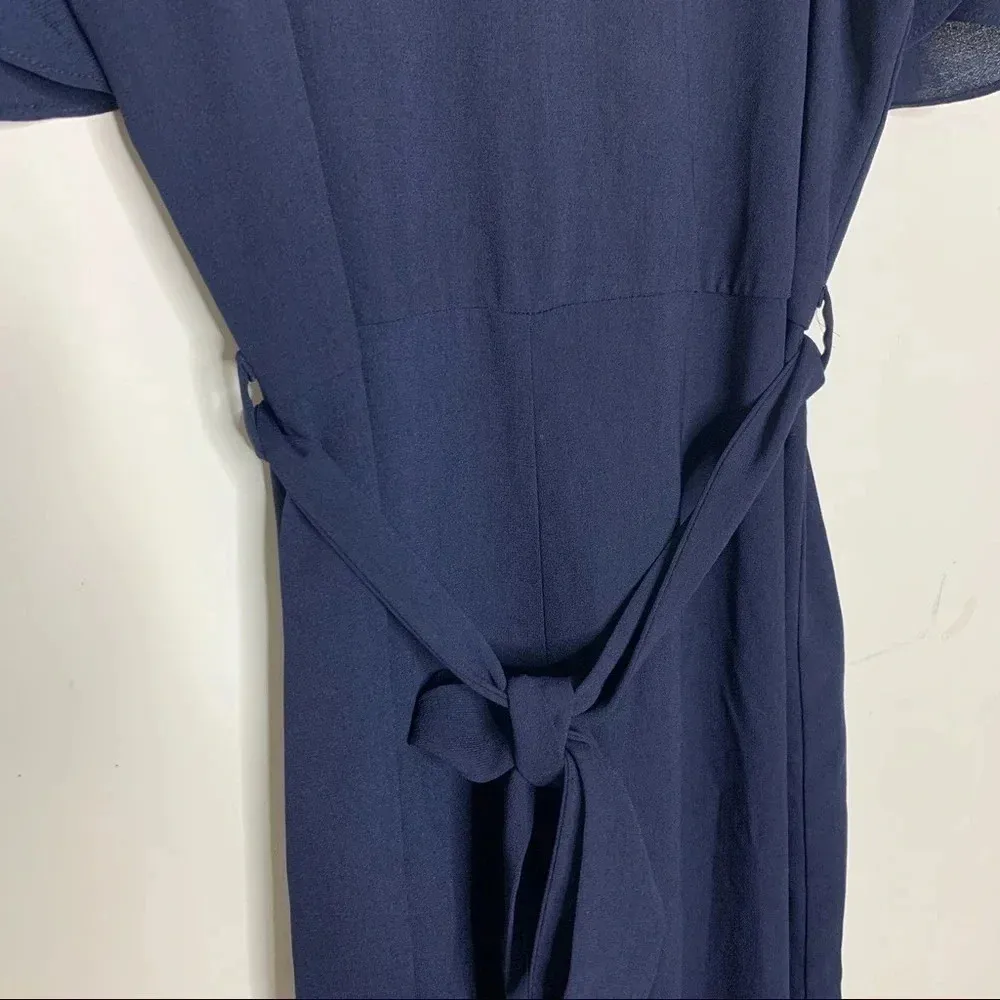Elodie Navy Cold Shoulder Jumpsuit Size M - Image 4