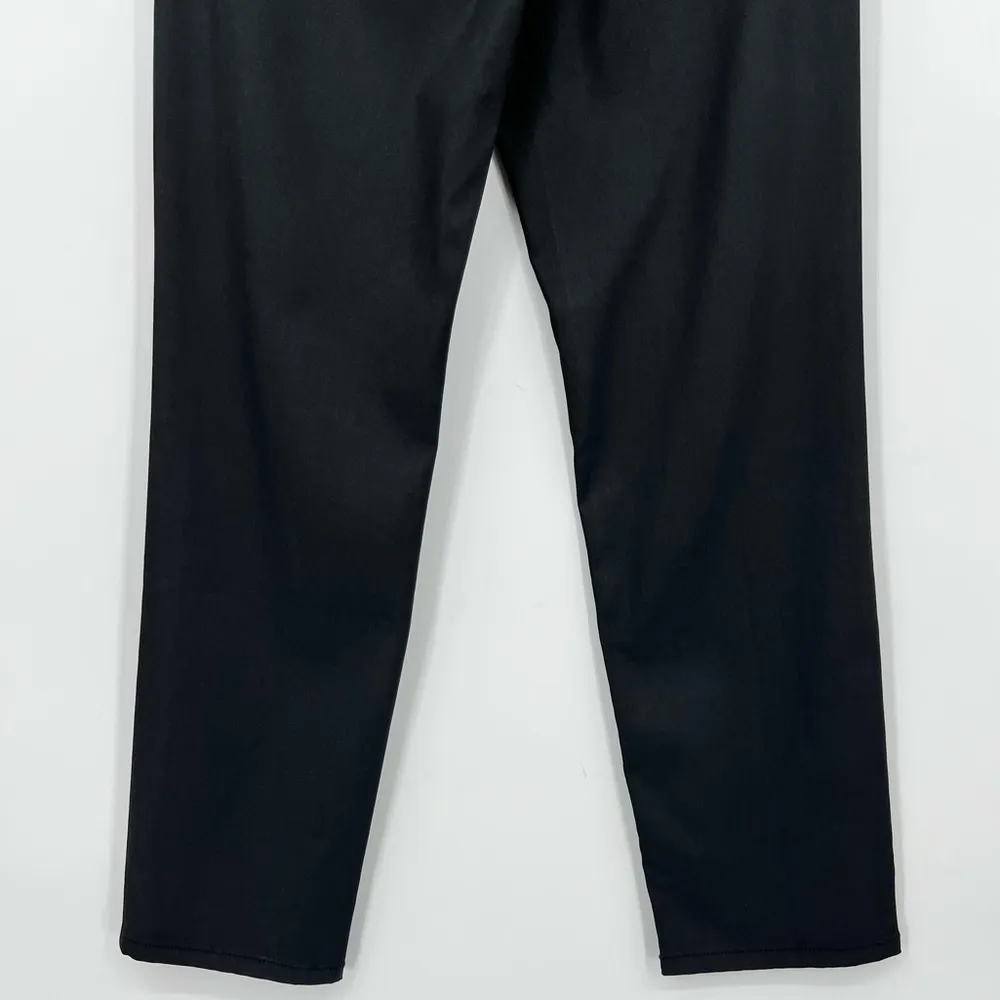 🆕 NWT Banana Republic High Rise Straight Leg Ankle Jeans Wax Coated Black Sz 26 - Image 12