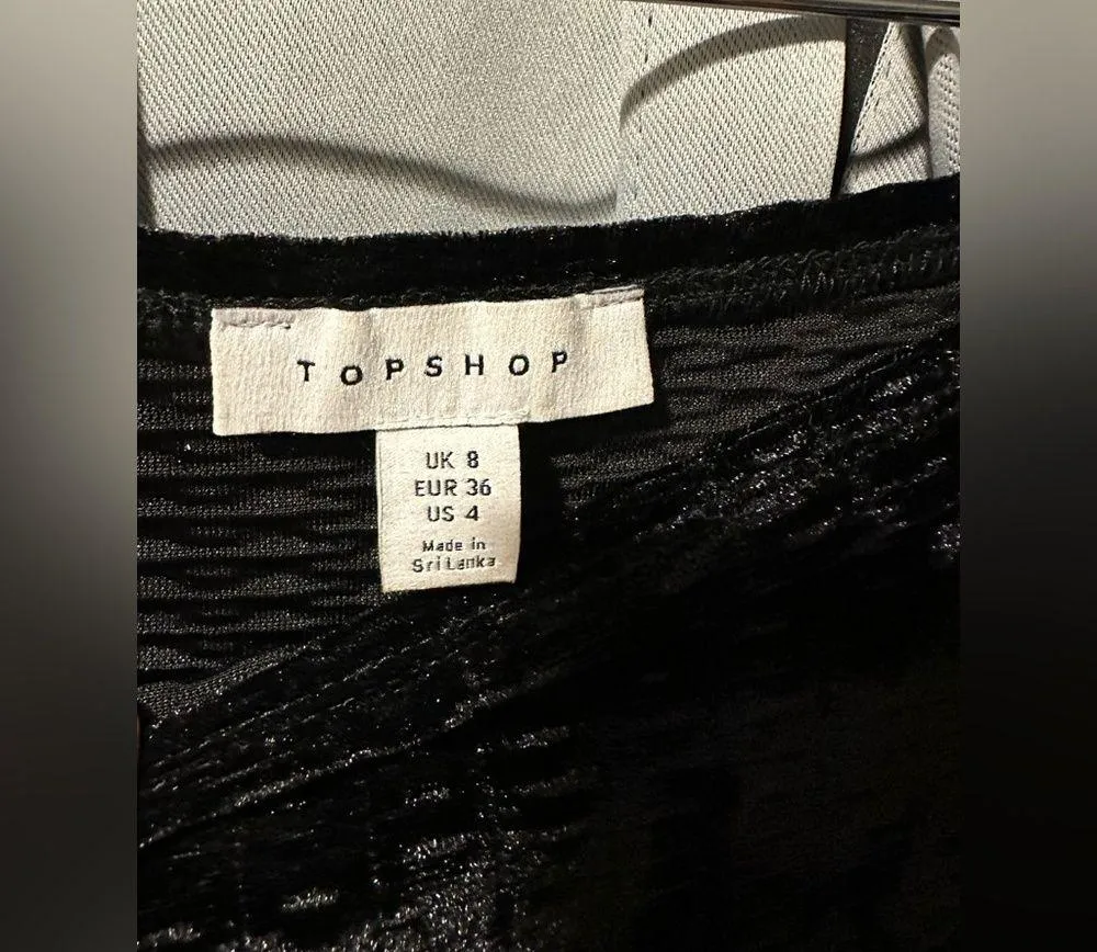 Topshop Textured Maxi Skirt Side Split US 4 NWT - Image 5