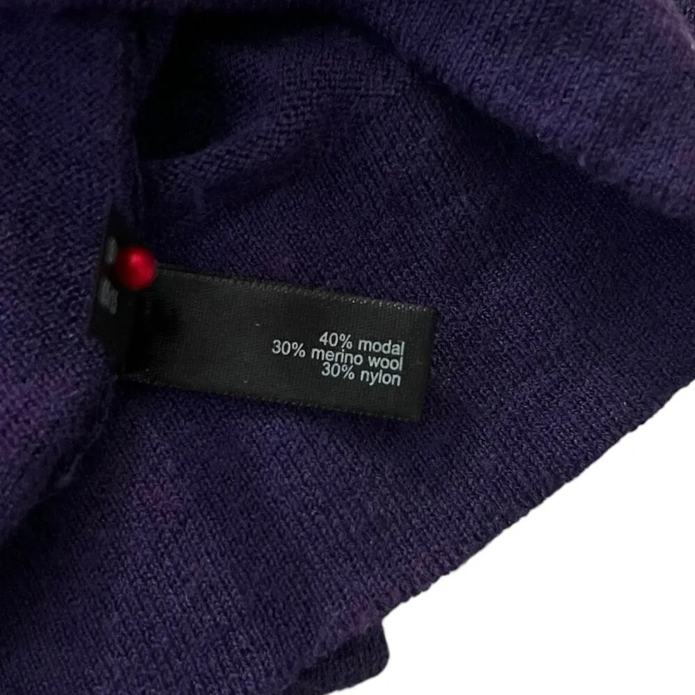 The Limited Purple Knit Wool Blend Shirt Women Top Size XS | 61-6 - Image 4