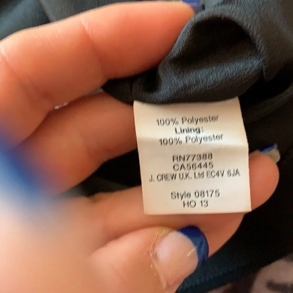 J.Crew 𝅺nwt  black suiting wrap skirt sz 0 - Image 5