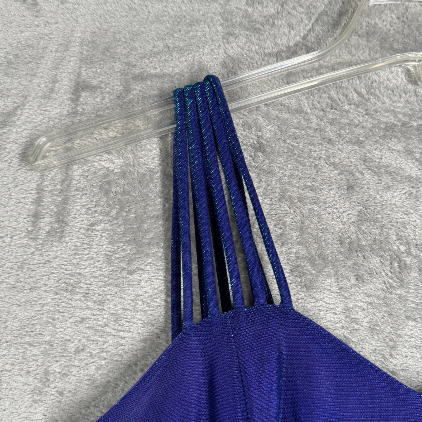 All That Jazz Dress Party Date Night Cocktail Evening Iridescent Blue‎ Size 4 - Image 6