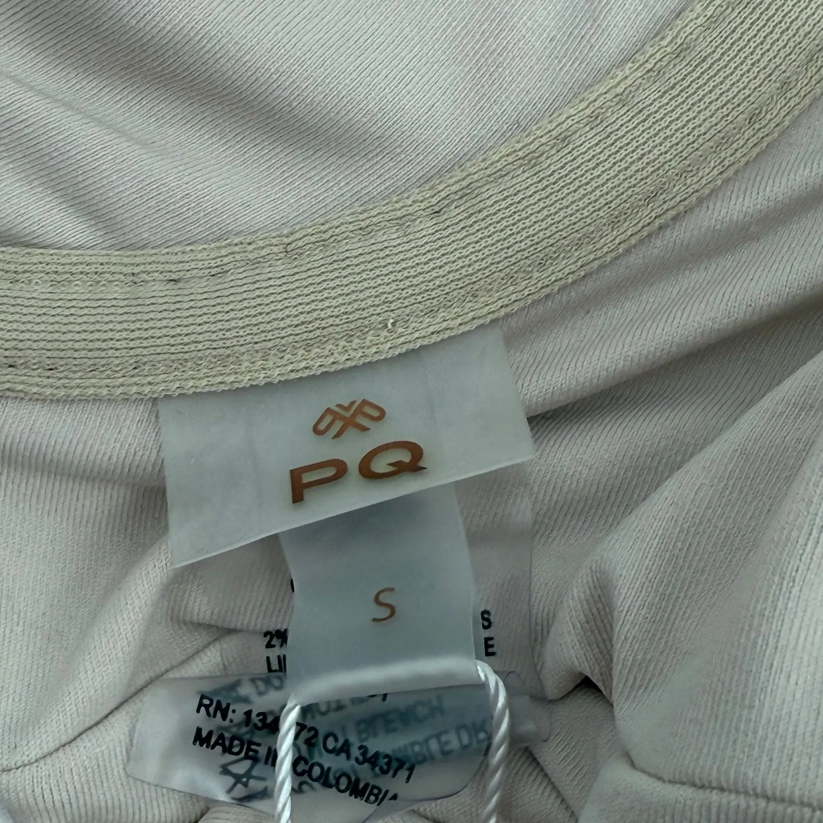 PQ SWIM PILYQ Bikini Top Size Large Corset Bralette NWT New Earth Stripe Swim Tan - Image 6