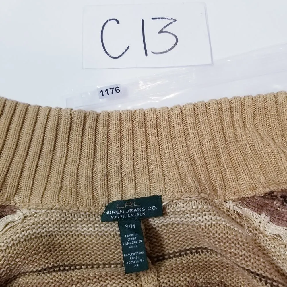 LRL Lauren Jeans Co. Ralph Lauren Western Knitted Poncho Sweater Cardigan - Image 12