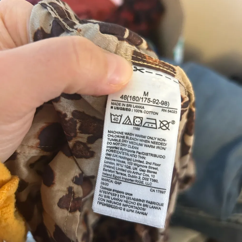 Gap Cotton Leopard Print Perfect Shirt - Image 4